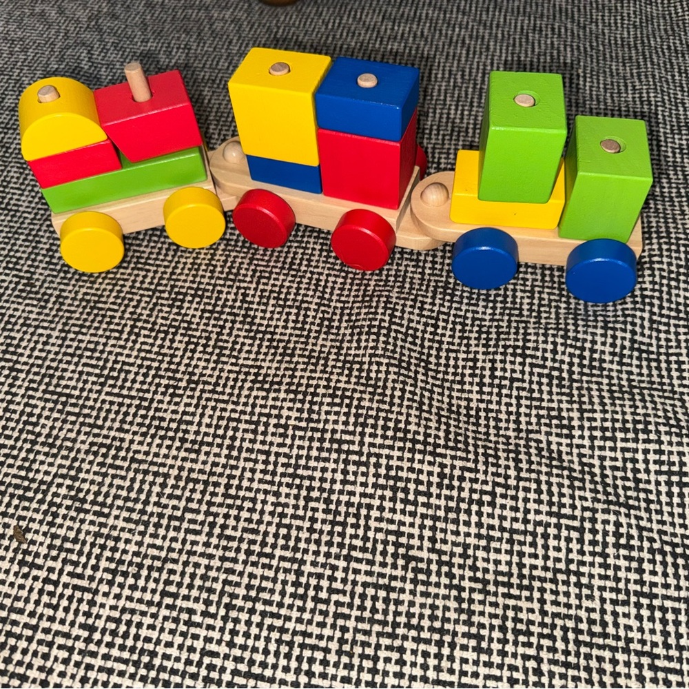 Colorful Blocks Wooden Train